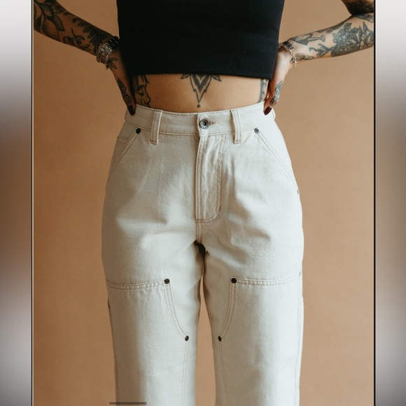 P&Co ALBION CARPENTER PANT - in Ecru Size UK14/US10 - Picture 4 of 16